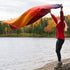 Rumpl Original Puffy Blanket PYRO FADE