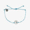 Pura Vida Shimmering Wave Charm Bracelet CRYSTAL BLUE