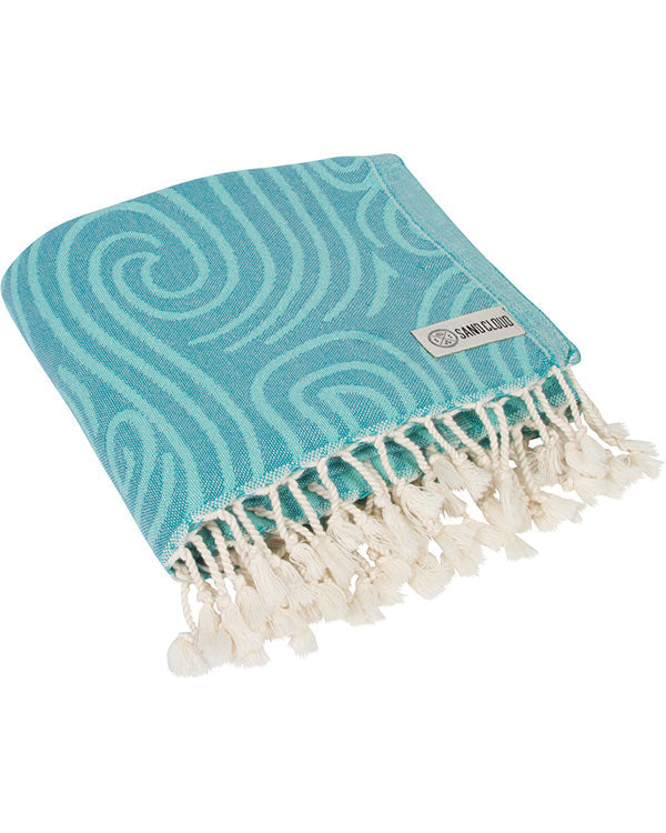 Sand Cloud Beach Towel Swirl Turtle RG MINT